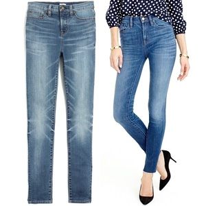 NWT J. CREW High Rise Waist Skinny Leg Jean Stretch Denim Windsurfer Blue 25